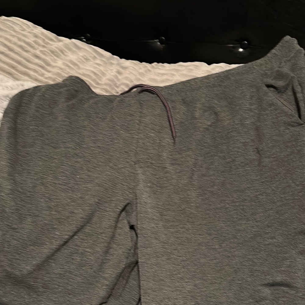 Gray sweatpants